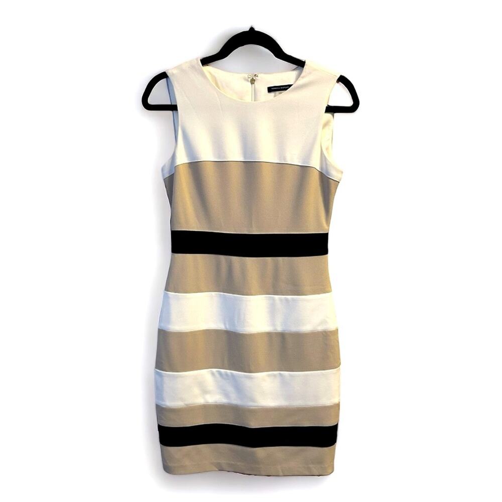 Tommy Hilfiger Women's Scuba Crepe Colorblock Sheath Dress